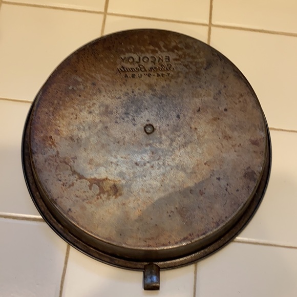 Vintage EKCOLOY Silver Beauty Fluted Tin Pie Pan - Picture 2 of 7